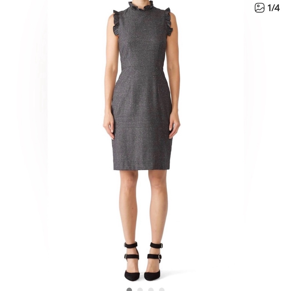 NWOT Rebecca Taylor tweed raffle dress